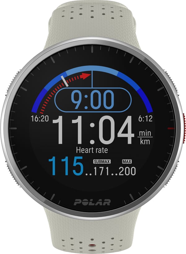Polar Pacer Pro -GPS-løbeur, Snow White