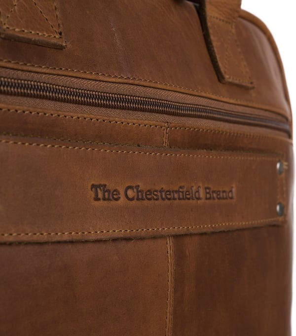 The Chesterfield Brand Calvi - computertaske til bærbar computer på 15,6 tommer, cognac