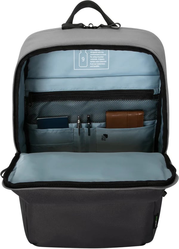 Targus 16" Sagano EcoSmart Travel bærbar rygsæk, grå