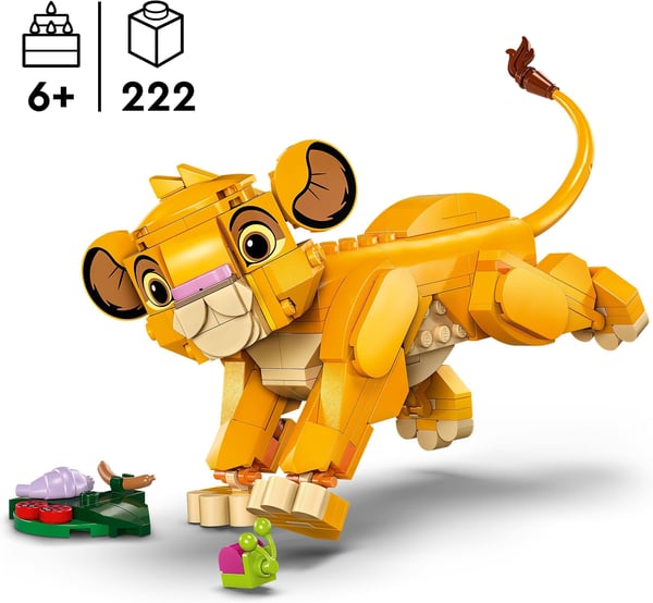 LEGO Disney Lejonungen Simba Rolig presentidé 43243