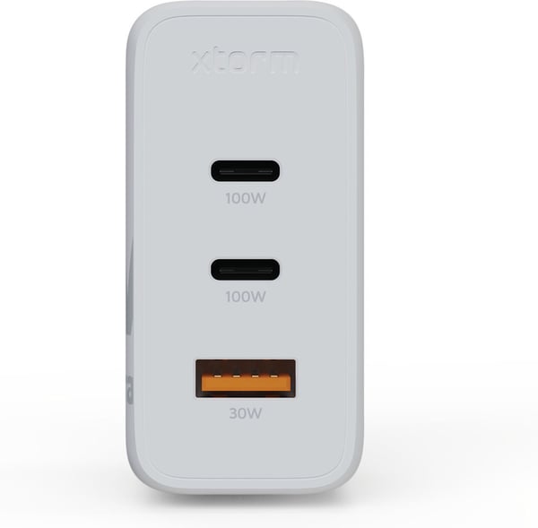 Xtorm XEC100 GaN² Ultra 100 W netværksoplader, USB-C / A