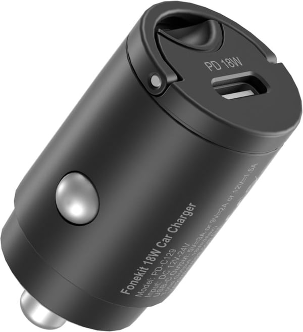 FoneKit Travel PD 18W, USB-C biladapter
