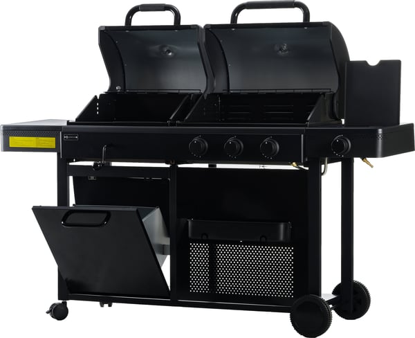 Anton Oliver Black BX-Double gas-/kolgrill