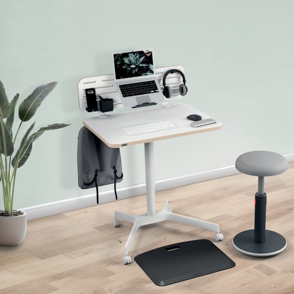 Leitz Ergo -justerbart skrivbord på hjul, liten