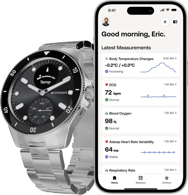 Withings Scanwatch Nova - smartklocka, 42 mm, svart