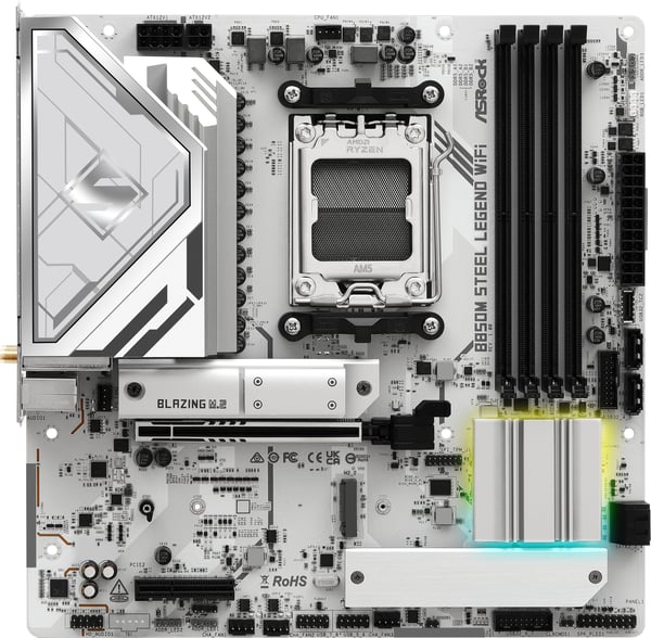 Asrock B850M Steel Legend WiFi AMD AM5 MicroATX-moderkort