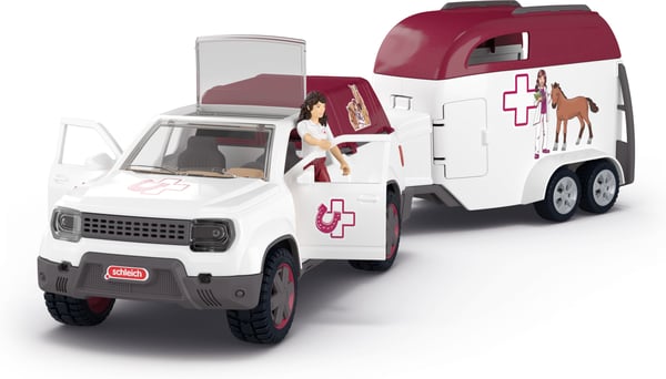 Schleich Horse Club 42704 Rörlig veterinär med släp