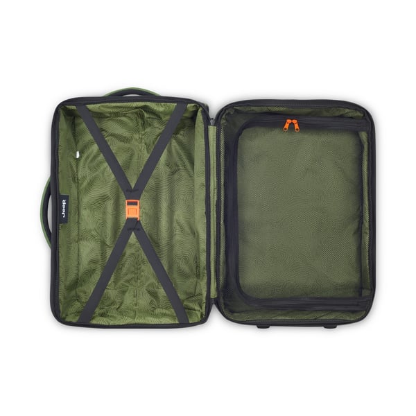 Delsey Jeep JS006B Trolley Duffle resväska, 55 cm, grön