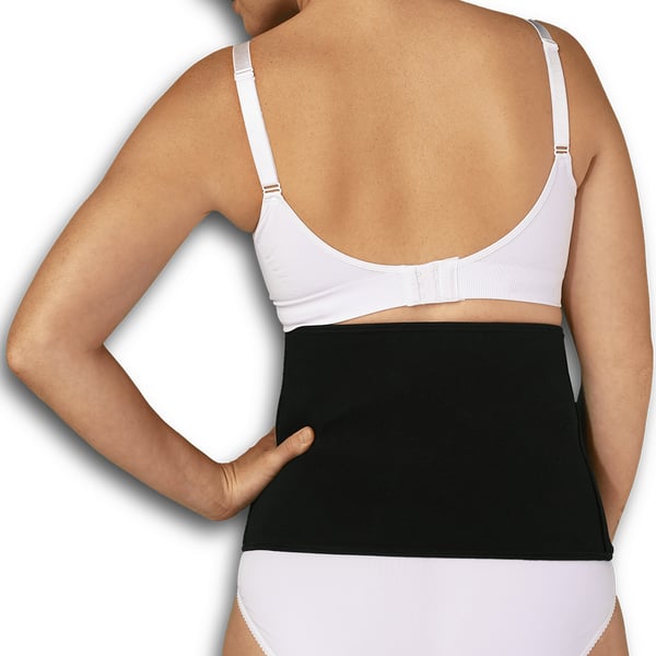 Carriwell Post Birth Belly Binder - efter förlossningsmageband, svart, storlek L/XL