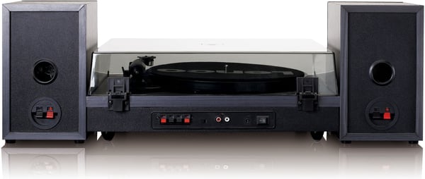 Lenco LS-300 vinylafspiller og højttalere, sort
