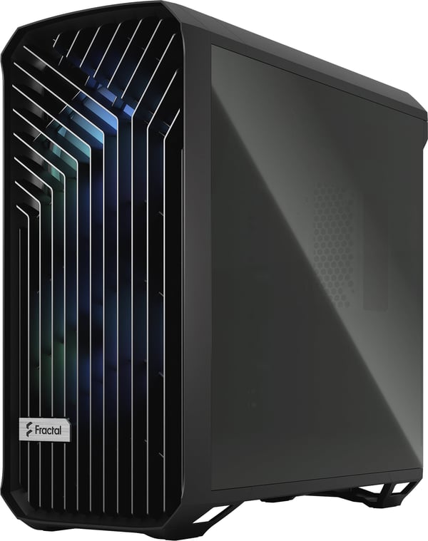 Fractal Design Torrent Svart RGB TG Lätt Tint E-ATX-chassi med fönster, svart