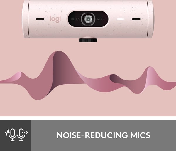 Logitech Brio 500 webcam, rosa