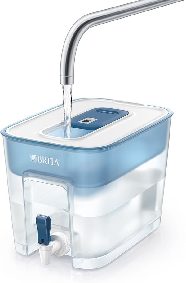 Brita Flow vandfiltreringsbeholder med dispenser, 8,2 l