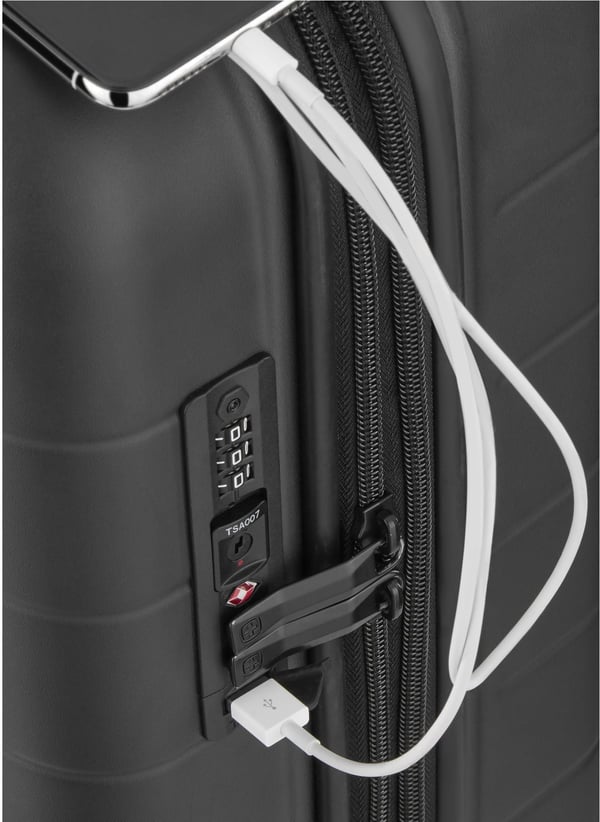 Wenger Syntry Carry-On 55 cm -resväska, svart/grå