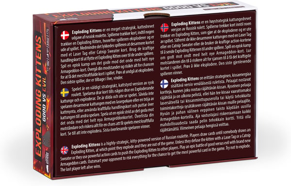 Exploding Kittens Good vs Evil Nordic - kortspel