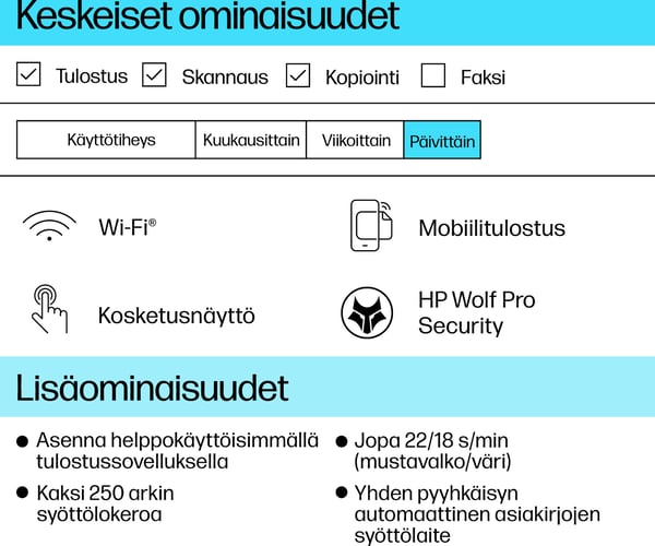 HP OfficeJet Pro 9730e Wide Format All-in-One -A3 multifunktionsskrivare