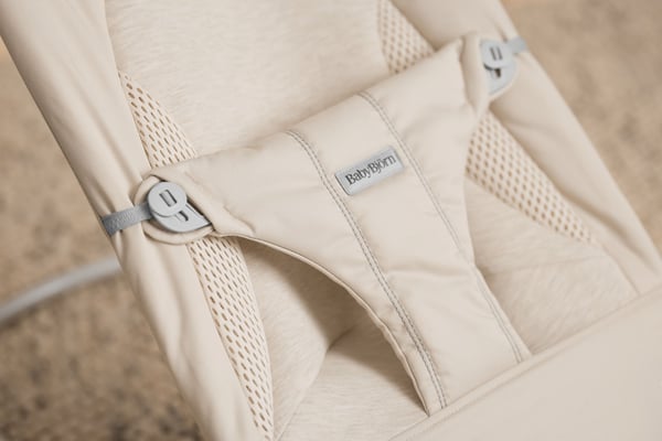 BabyBjörn Bouncer Balance Soft Woven -stol, jersey lysbeige