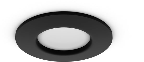 Philips Hue Slim Recessed Light S - indbygget spotlights, 90 mm, sort