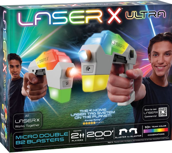 Laser X Ultra Micro Double Blaster till Blaster -lasergevärsspel