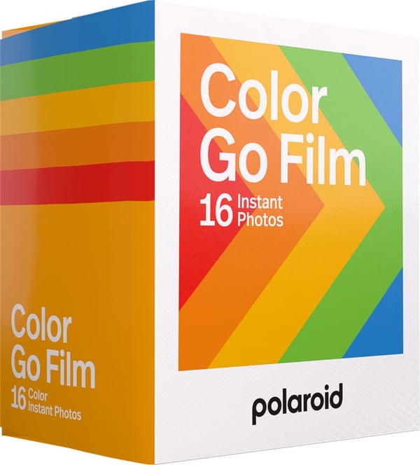 Polaroid Go Film Dobbeltpakke farvefilm, hvid ramme, 16 ark