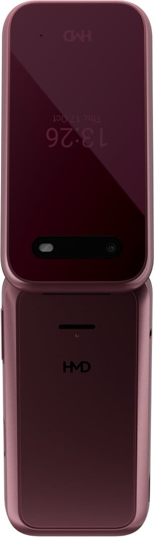 HMD 2660 Flip bastelefon, röd