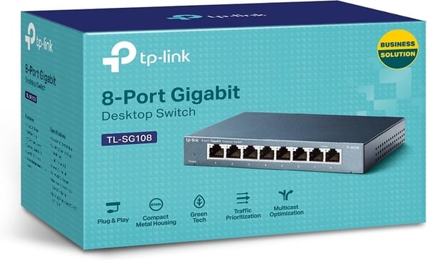 TP-LINK TL-SG108 - 8-portars switch