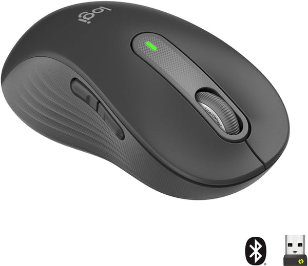 Logitech Signature M650 L Vänster -trådlös mus, svart