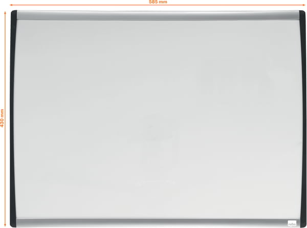 Nobo Home -whiteboard, 58,5 x 43 cm, böjd ram