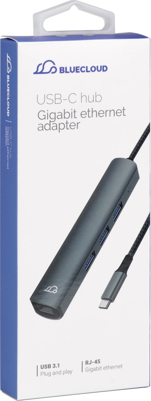 Bluecloud USB-C-USB-A-hubb och gigabit ethernet-adapter