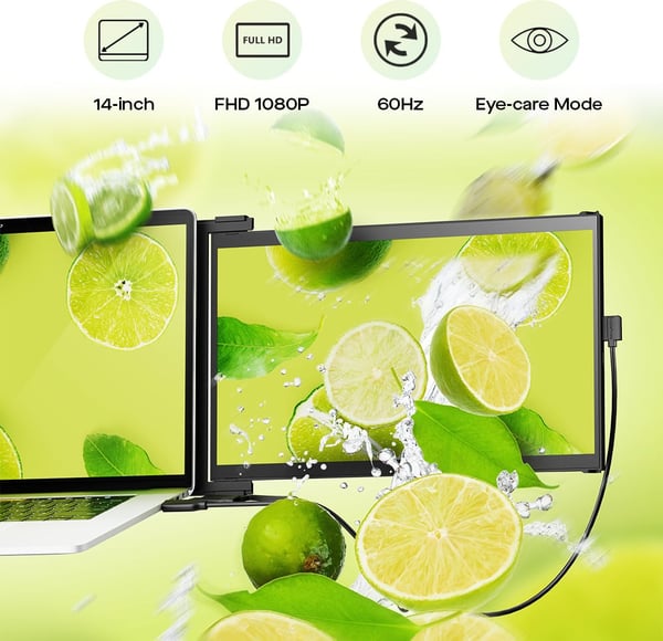 Mobile Pixels Duex Max DS 14,1" Bærbar skærm - bærbar skærm