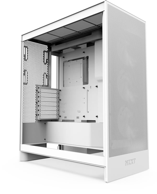 NZXT H7 Flow (2024) ATX-chassis med vindue, hvid