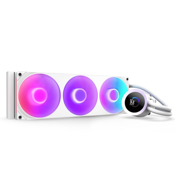 NZXT Kraken Plus 360 RGB vätskekylningssystem, vitt