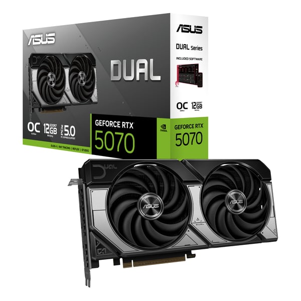 ASUS DUAL GeForce RTX 5070 12GB GDDR7 OC Edition grafikkort