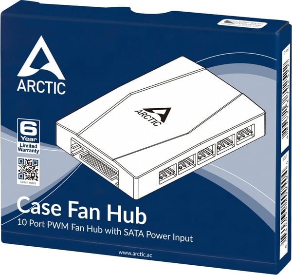 Arctic Case Fan Hub PWM -kabinetblæserhub/deler
