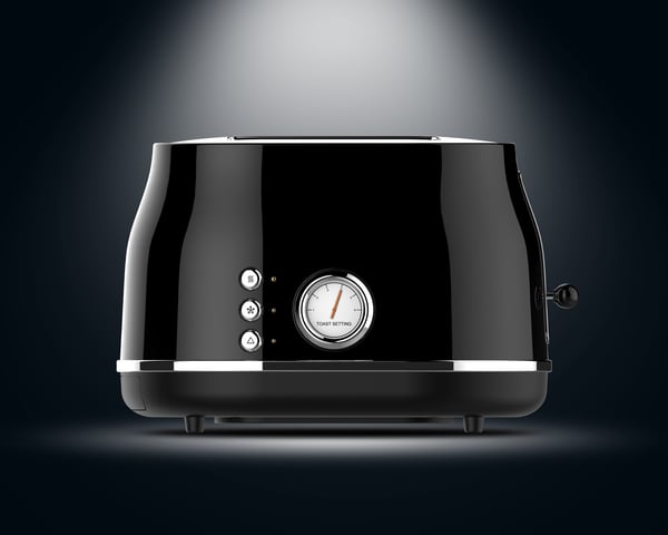 Witt Premium Retro WPRT -brödrost, svart