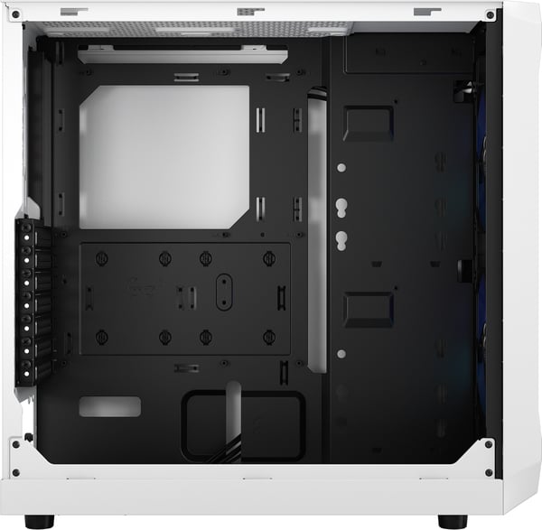 Fractal Design Focus 2 RGB Hvid TG Transparent ATX-kabinet med vindue, hvid