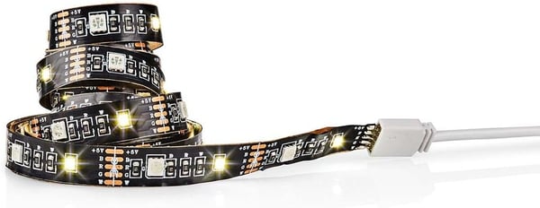 Nedis SmartLife - LED-lysstrope, varmhvid + RGB, bluetooth, 2 m
