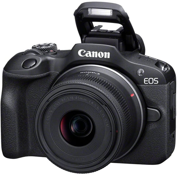 Canon EOS R100 mikro-systemkamera med 18-45 mm IS STM-objektiv