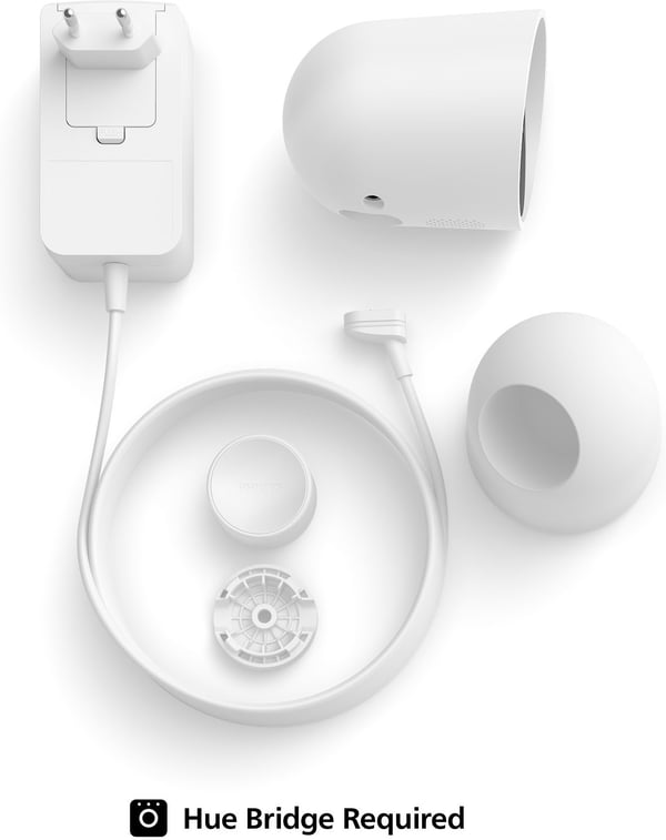 Philips Hue Secure overvågningskamera, trådbunden, bordstativ, hvid, 1 stk.