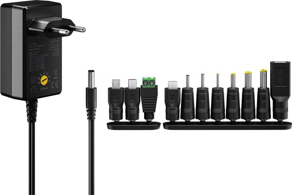 Goobay universal strømforsyning, 3-12 V DC, 1000 mA
