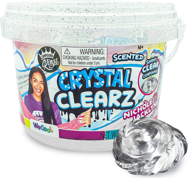 Compound Kings Crystal Clearz - klar slime 1,2 kg