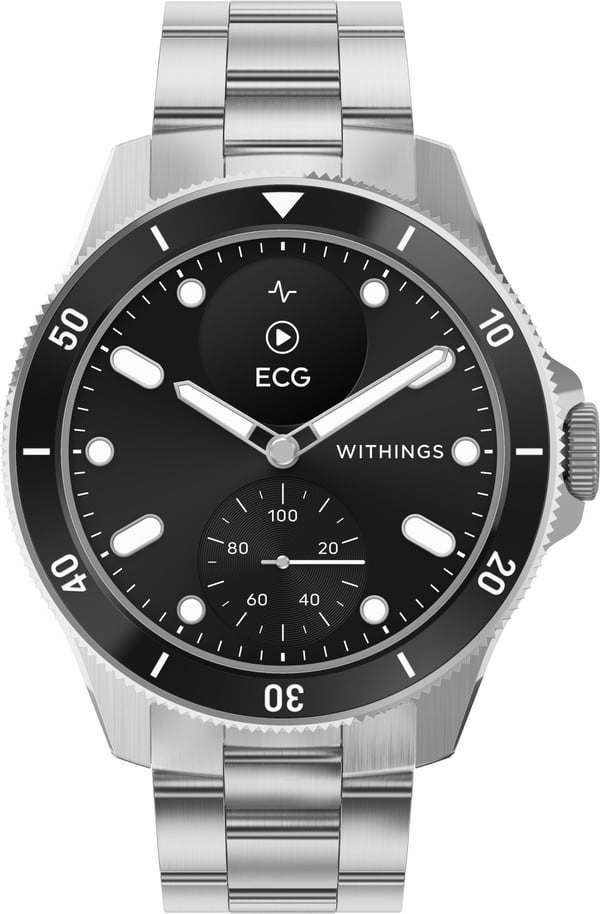 Withings Scanwatch Nova - smartklocka, 42 mm, svart