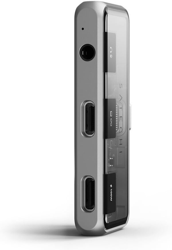 Satechi Mobile XR - USB-C-hub med lydgengivelse, stjerneskærmgrå