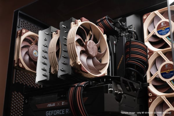 Noctua NF-A14x25R G2 PWM chassi-blæser, 140 mm