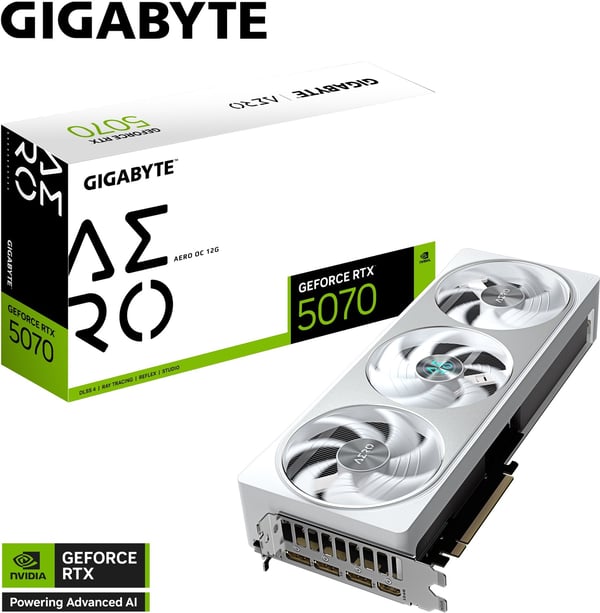 Gigabyte GeForce RTX 5070 AERO OC 12 GB grafikkort