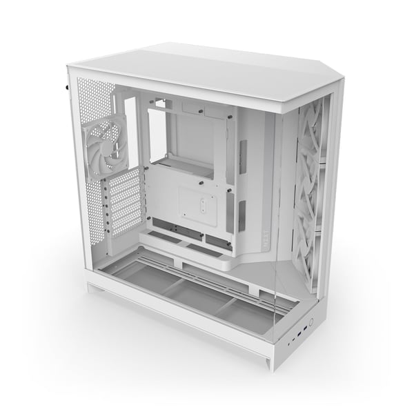 NZXT H9 Flow (2025) ATX-chassi, vitt
