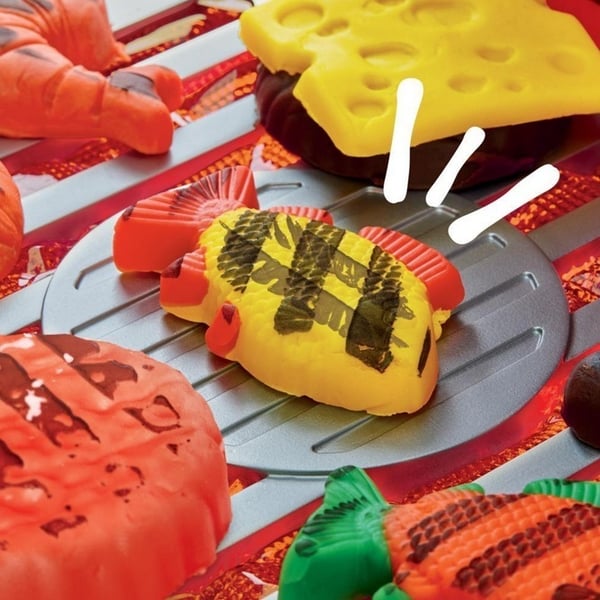 PLAY-DOH Glödande grill, modellera set