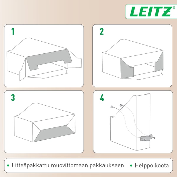 Leitz Puro tidskriftssamlare, 2 st, beige