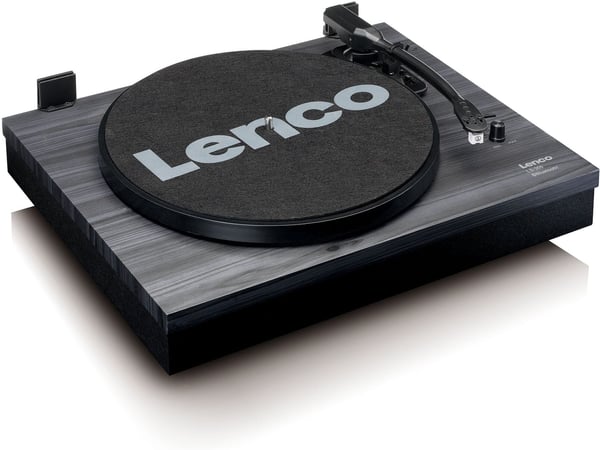 Lenco LS-300 vinylafspiller og højttalere, sort