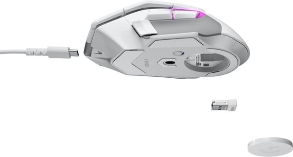 Logitech G502 X Plus Lightspeed trådløs spilmus, hvid